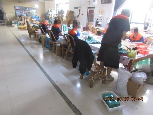 Assembly inspection and packing area photographed in May 2025
