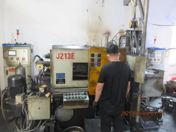 Die casting workstation photographed in May 2025