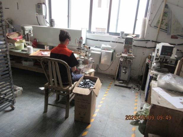 Silk-screen and pad printing area photographed in May 2025